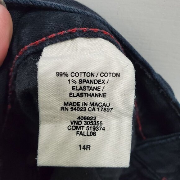 GAP 1969 Limited Edition Woman's Black Ankle Zip Straight Leg Jeans Plus Sz 14R - Picture 4 of 5